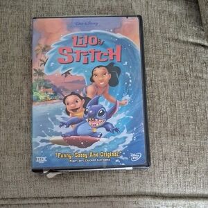 Disney Lilo & Stitch DVD with Vibrant Blue and Green Cover